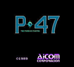 P-47 - The Freedom Fighter Title Screen